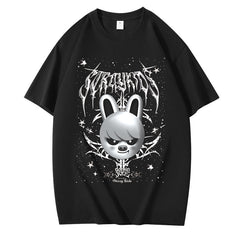 KPOP Jiniret Bbokari Print Short-sleeved T-shirt