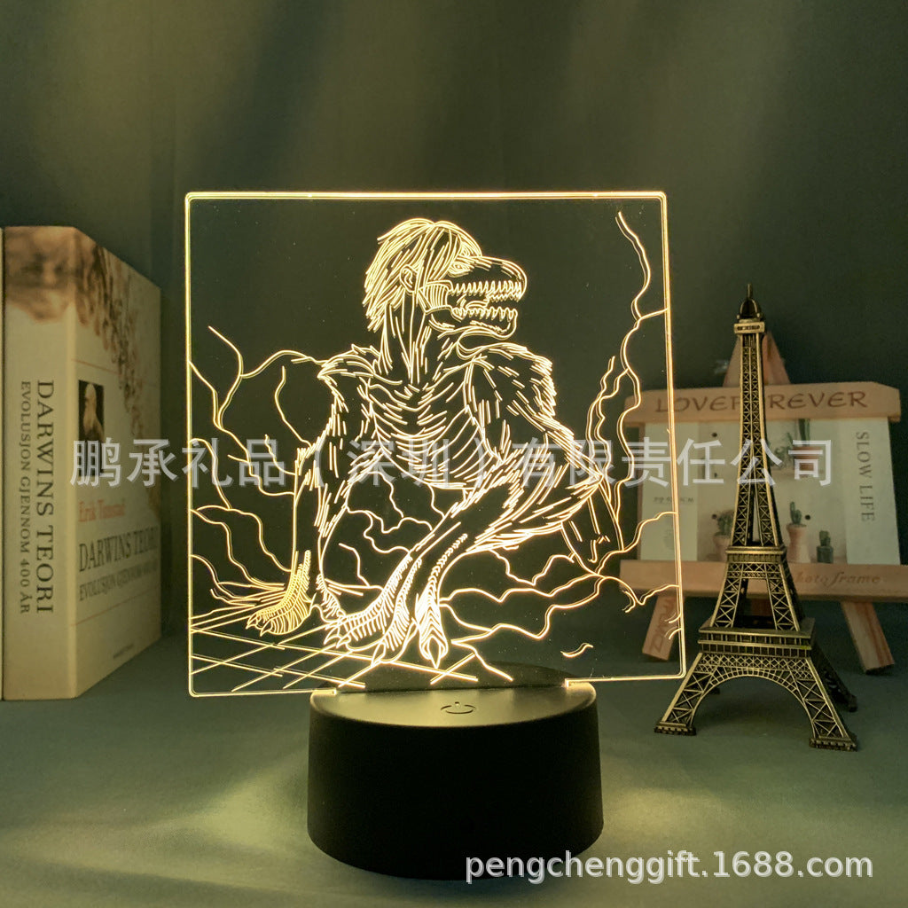 Colorful Anime Acrylic 3d Night Light
