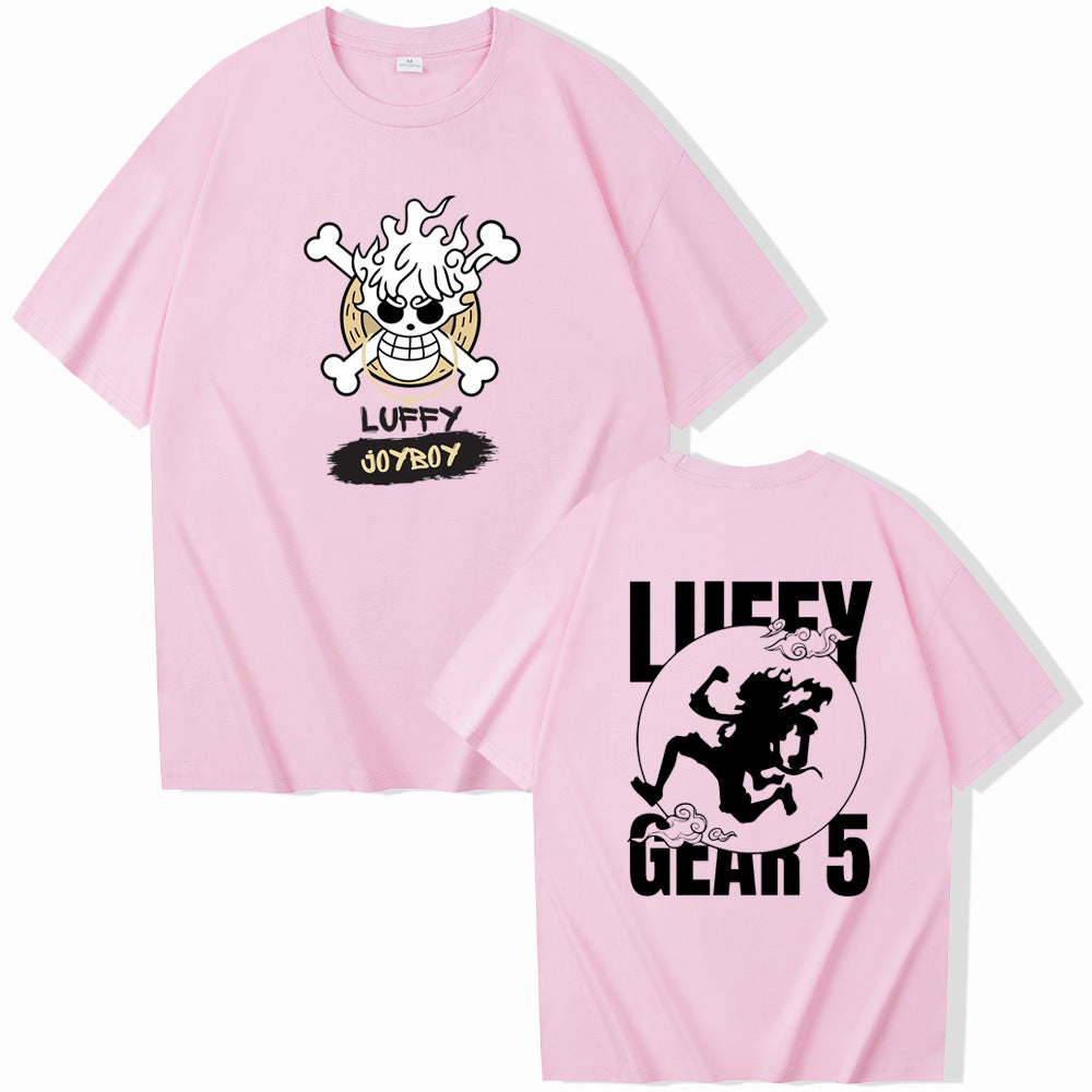 Unisex Luffy Gear 5 Loose Short-sleeved T-shirt