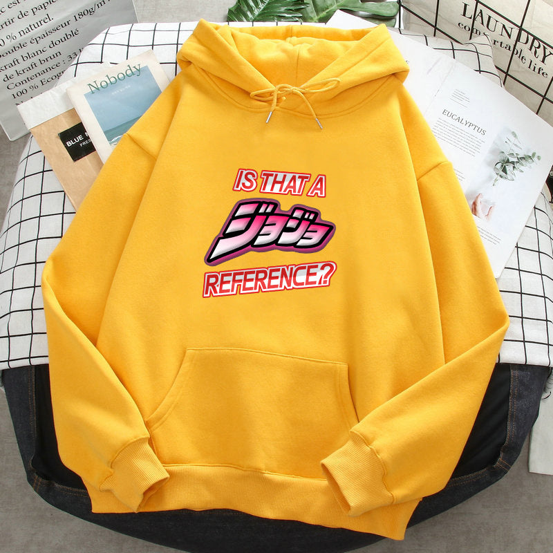 Unisex Jojo Reference Casual Loose Hoodie