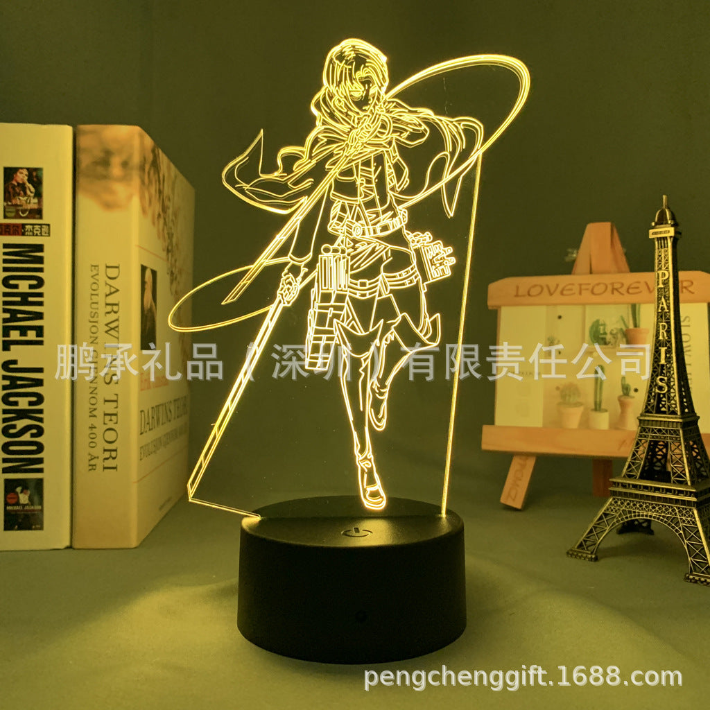 Colorful Anime Acrylic 3d Night Light