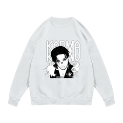 KPOP Album KARMA Logo Print Crew Neck Sweatshirt