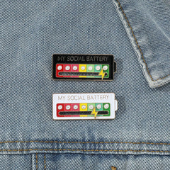 Social Battery Pin