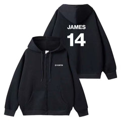 Color Outside the Lines Zip-up Black Hoodie