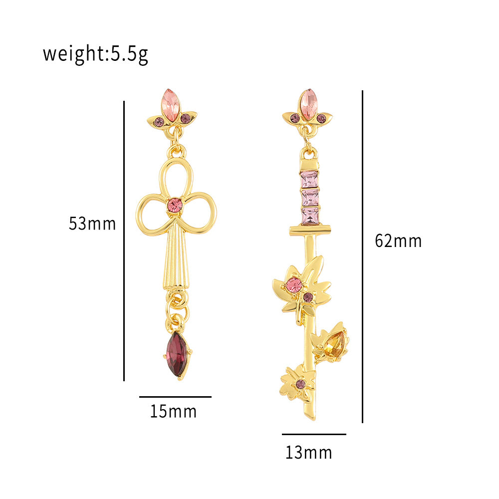 Versatile Game Character Cosplay Earrings Necklace