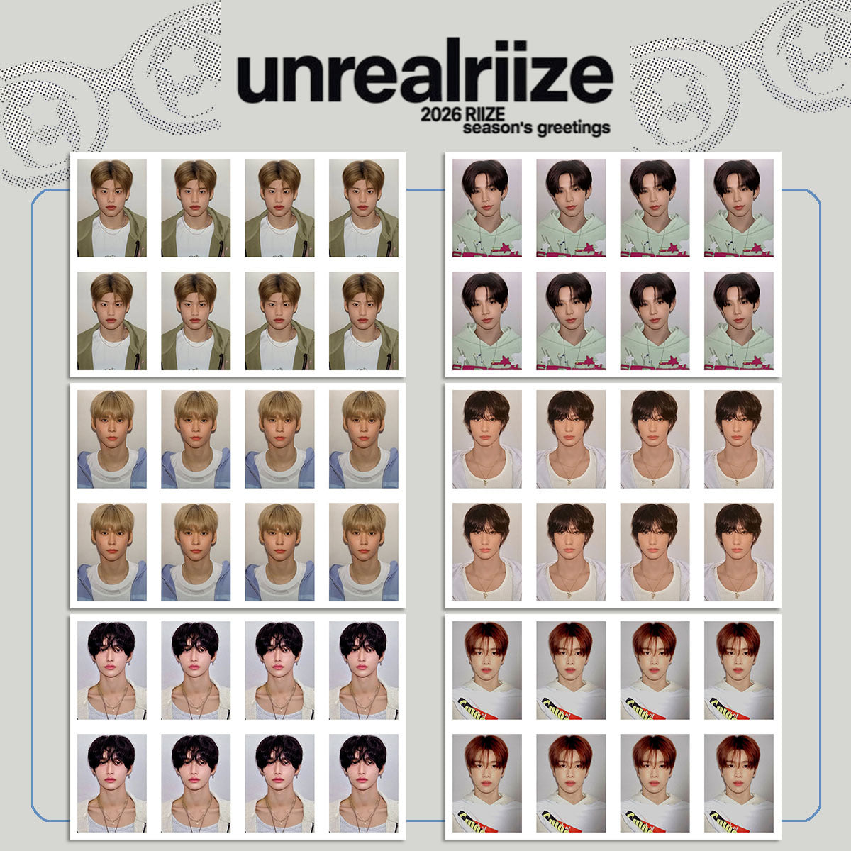 Unrealriize Calendar One Inch ID Photo