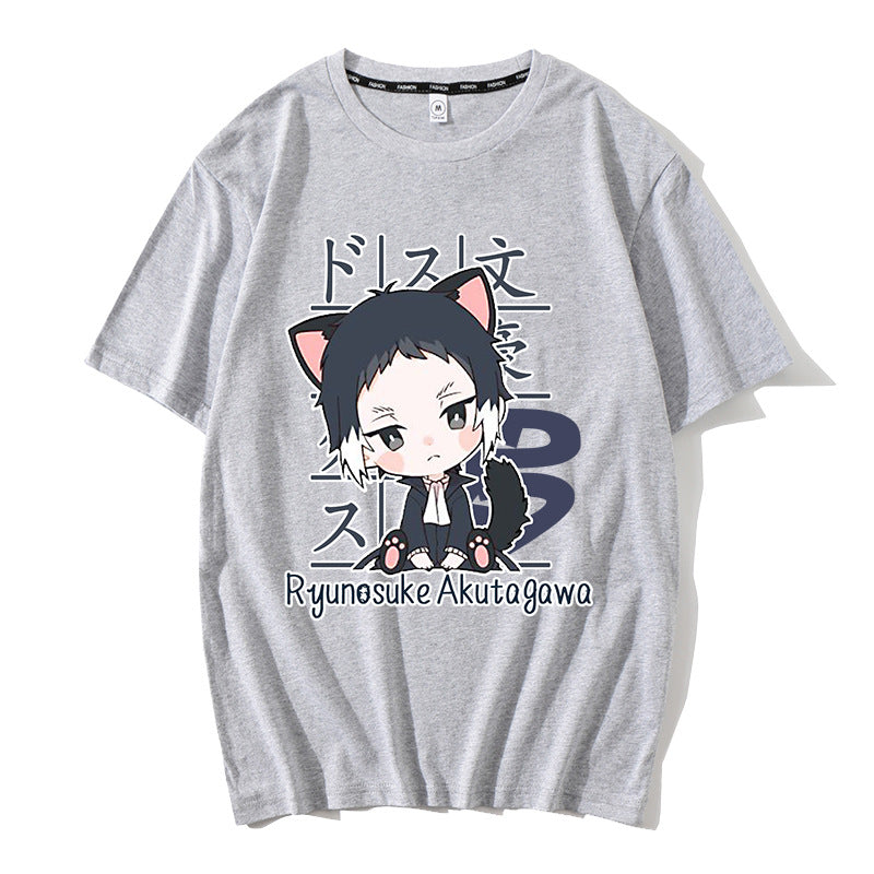 Casual Anime Graphic Short Sleeve T-Shirt