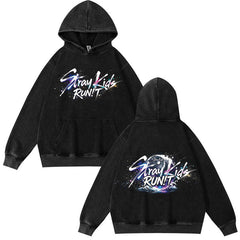 SKZ World Tour Run It Graffiti Cotton Washed Hoodie