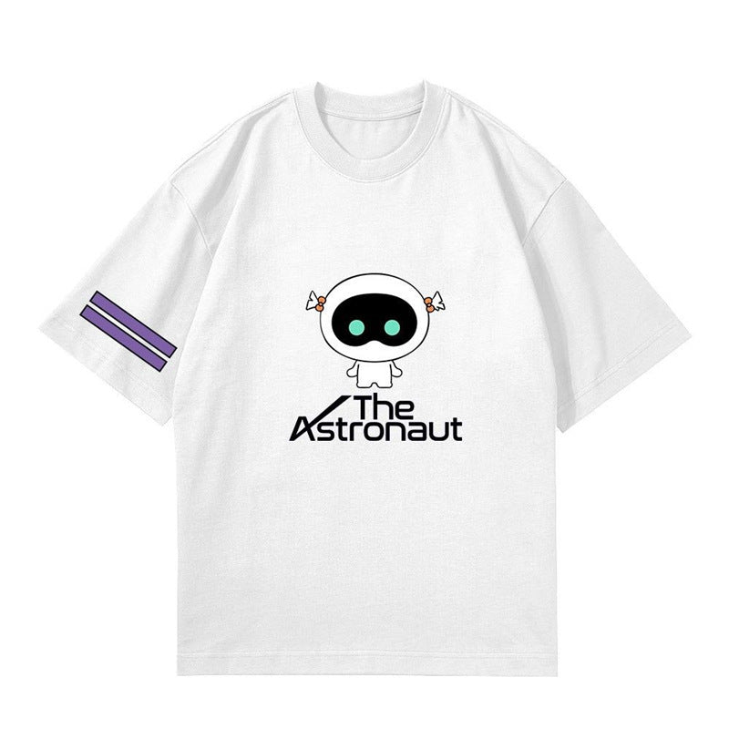 Unisex Kpop The Astronaut Print Short Sleeve Tee