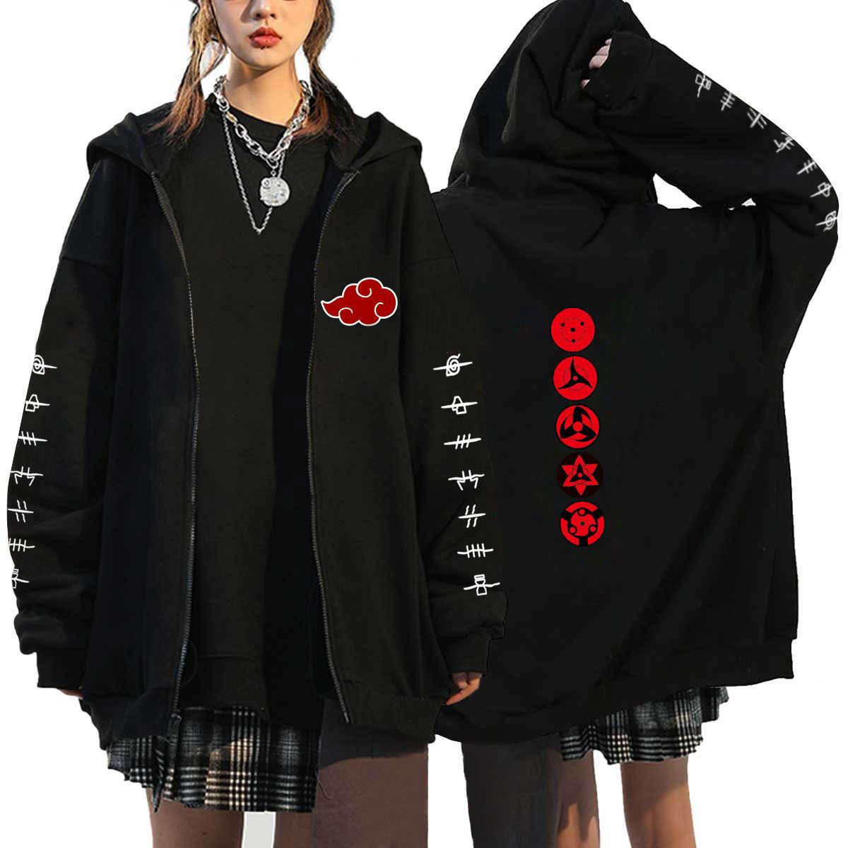 Unisex Anime Trendy Zipper Casual Hoodie