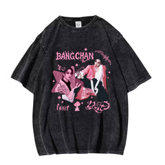 SKZ DO IT Album Poster Washed T-shirt Top