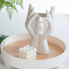 Artistic Human Body White Vase Ornament