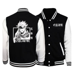 Unisex Casual Anime Printed Baseball Jacket