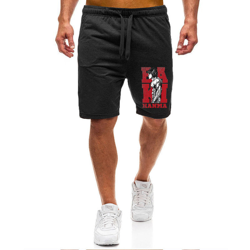 Men's Baki Anime Casual Sports Shorts