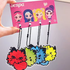 AE Acrylic Pendant Keyring Set