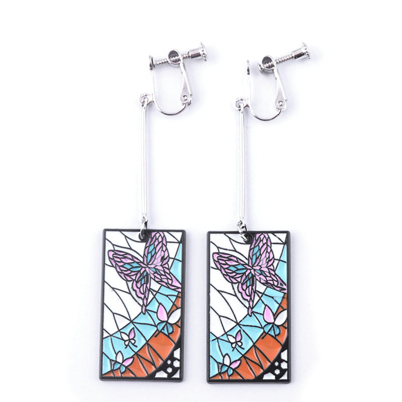 Trendy Tomioka Anime Ear Clips Earrings