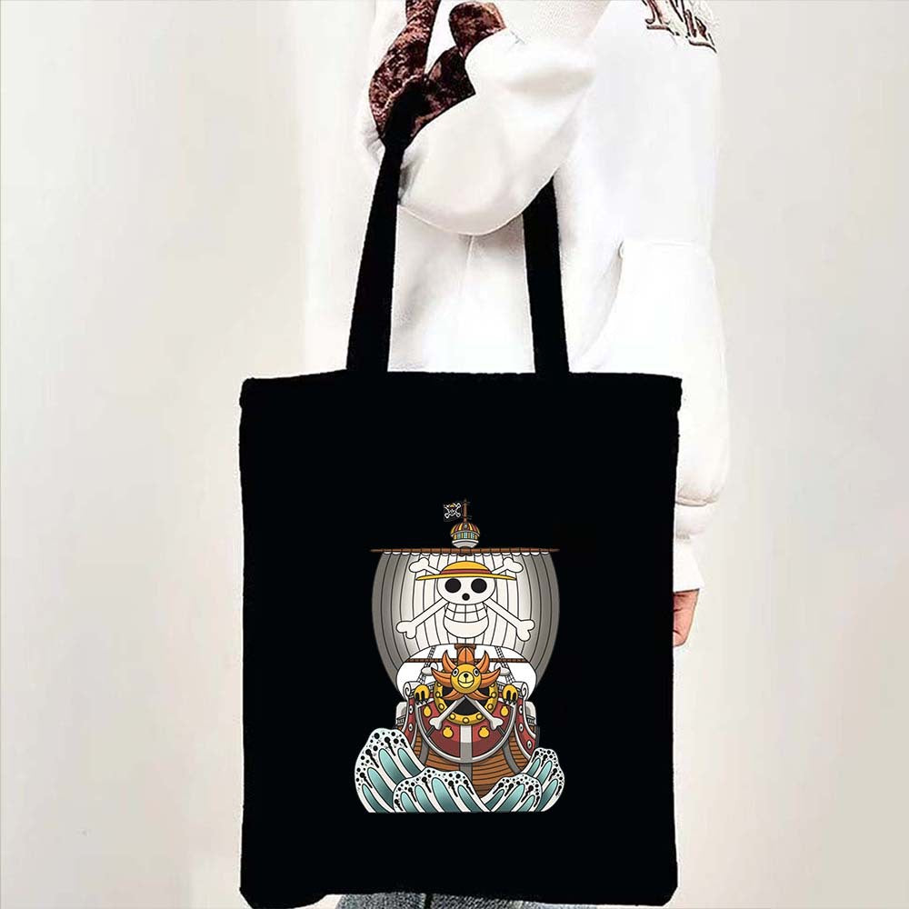 Luffy Printed Canvas Shoulder Tote Bag