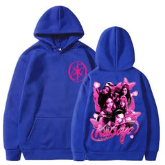 Trendy Katseye Graphic Printed Pullover Hoodie