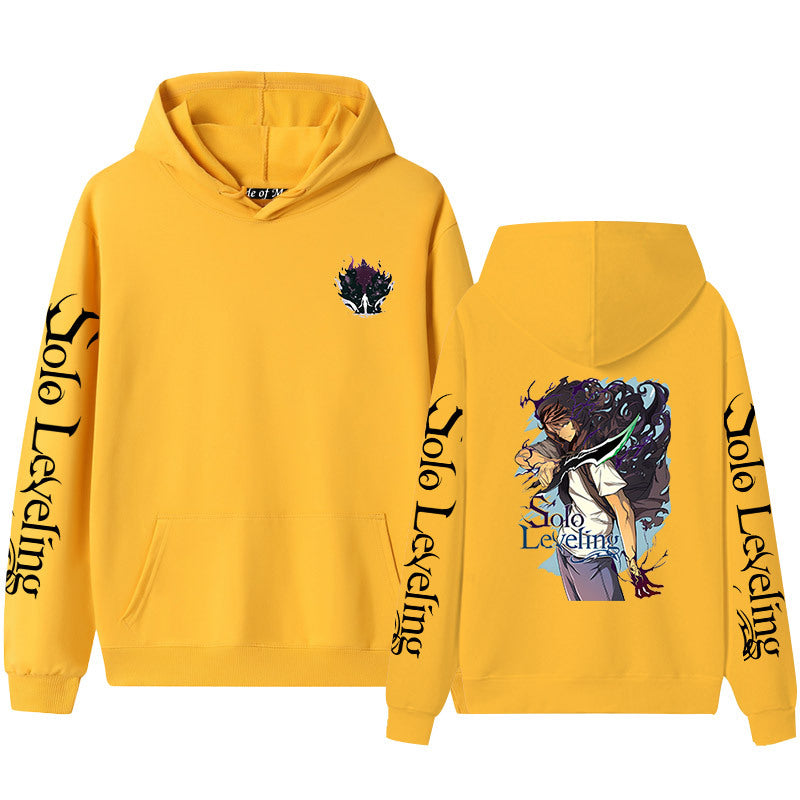 Trendy Anime Graphic Print Hoodie