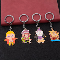 Trendy Anime Luffy Zoro Keychain Pendant