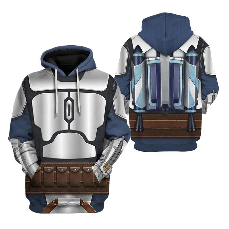 Trendy Mandalorian 3D Print Cosplay Hoodie