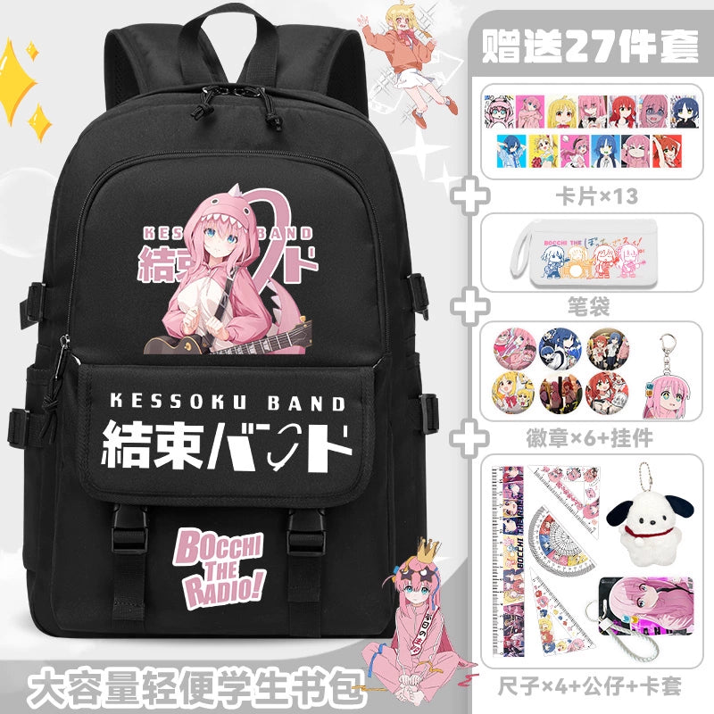 Large Capacity Waterproof Anime Backpack