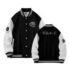 TWS Album TryWithUs Stand-up Collar Baseball Coat