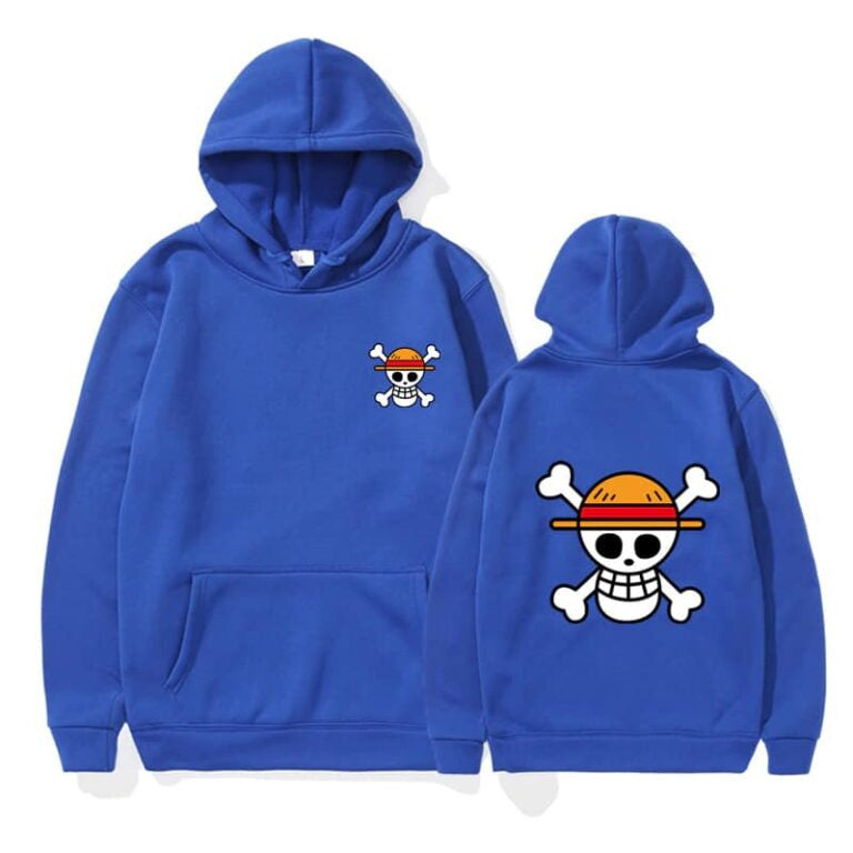 Unisex Luffy Print Casual Pullover Hoodie