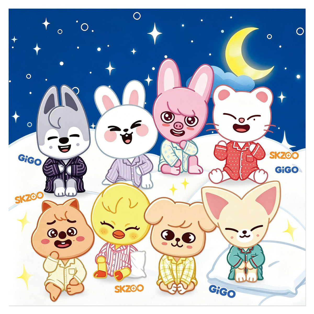 SKZ Cartoon Acrylic Fridge Magnet