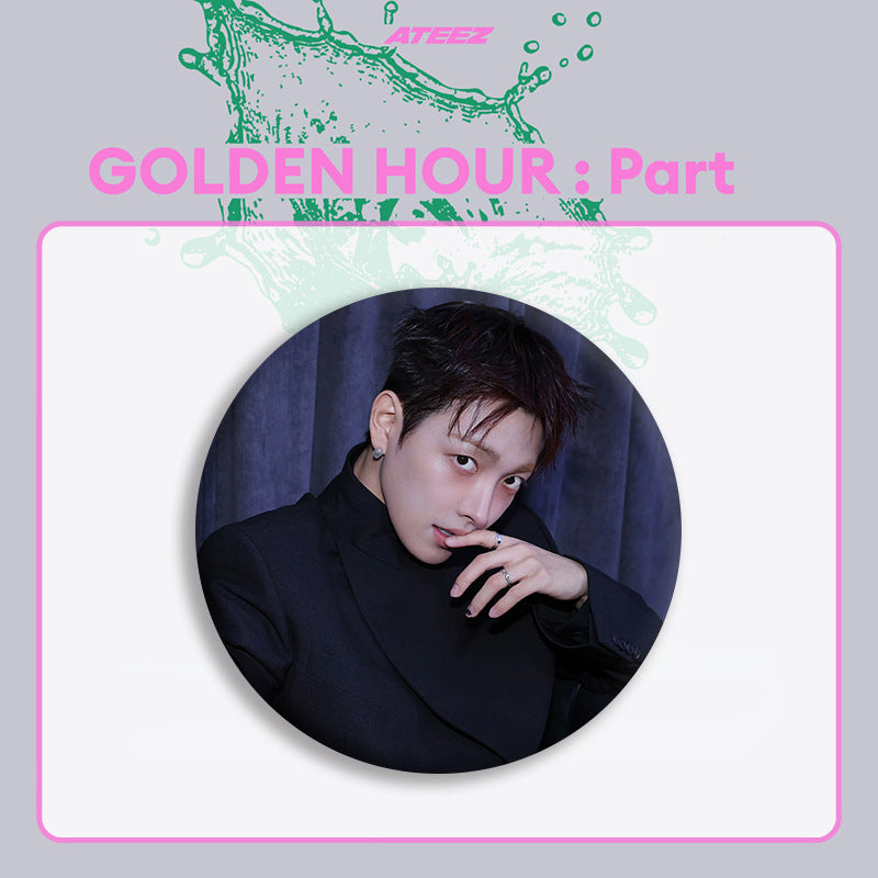 ATE "GOLDEN HOUR: Part.5" Album Badge Mirror Keychain