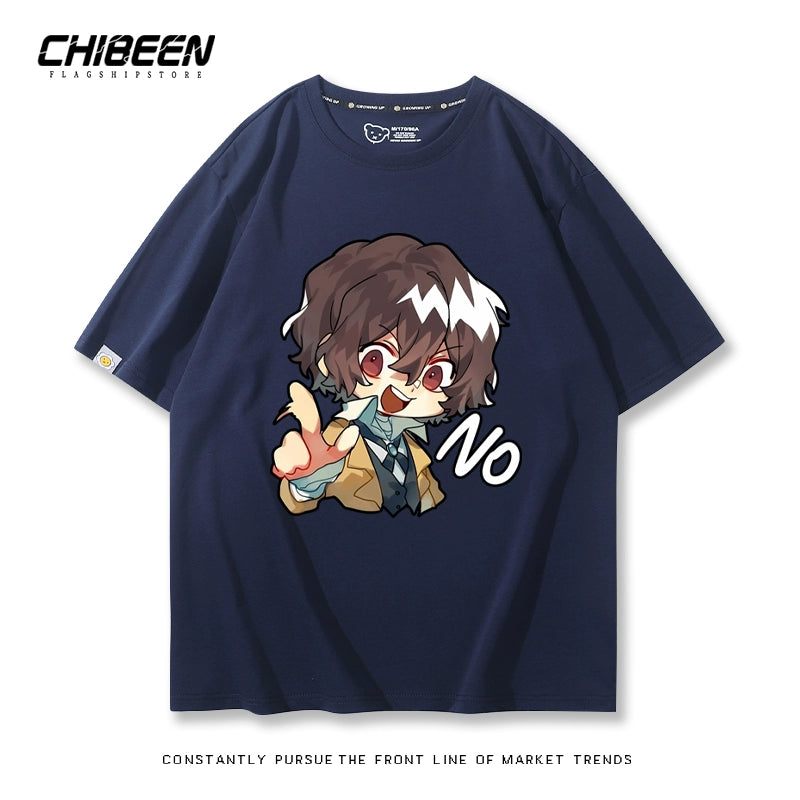 Unisex Anime Graphic Print Short-sleeved T-shirt