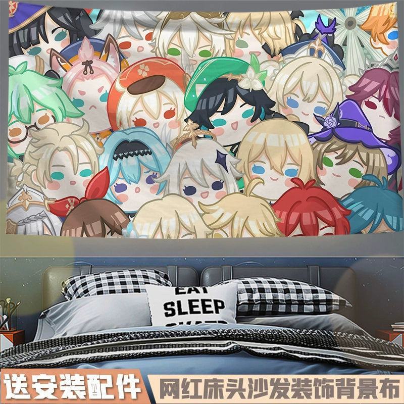 Game Family Photo Hanging Tapestry Decoration