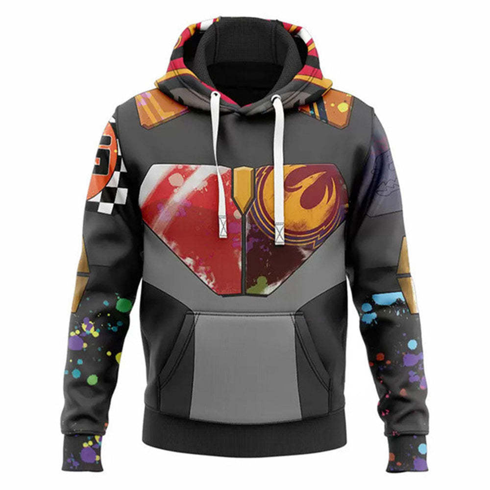 Unisex Mandalorian Ahsoka 3D Print Loose Hoodie