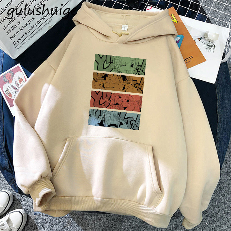 Zoro Printed Casual Pullover Hoodie