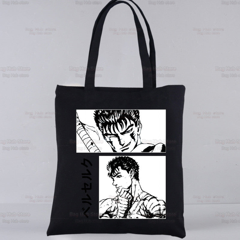 Guts Printed Canvas Shoulder Bag