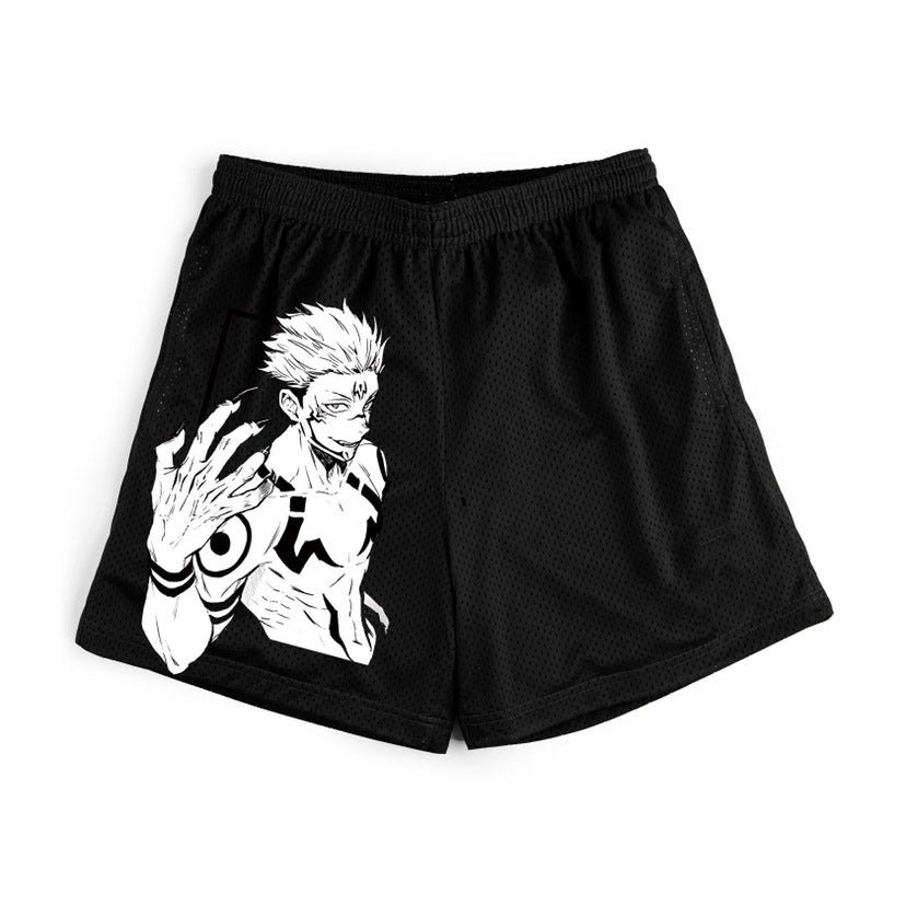 Casual Anime Sports Men's Loose Shorts