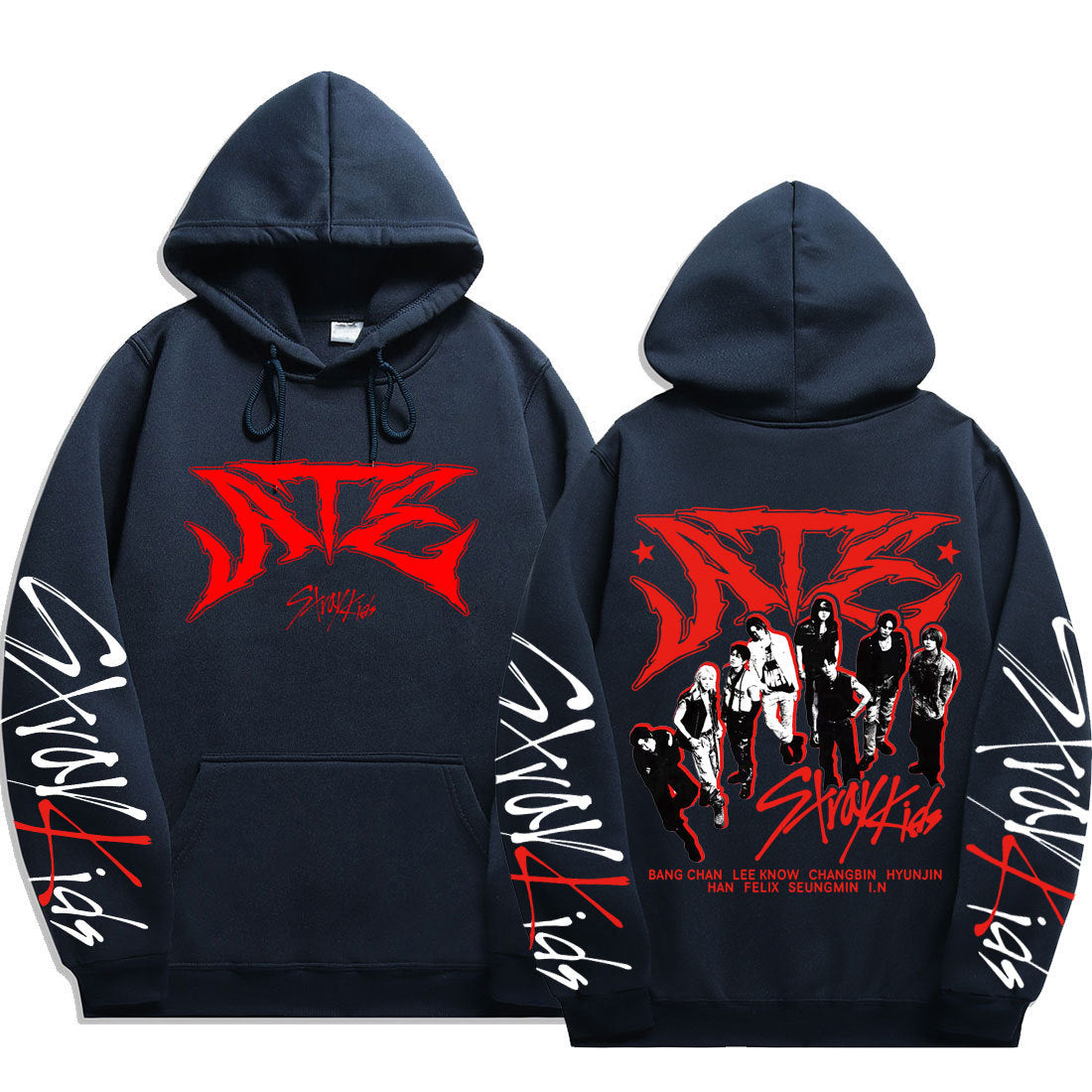 KPOP Atz Graphic Printed Loose Hoodie