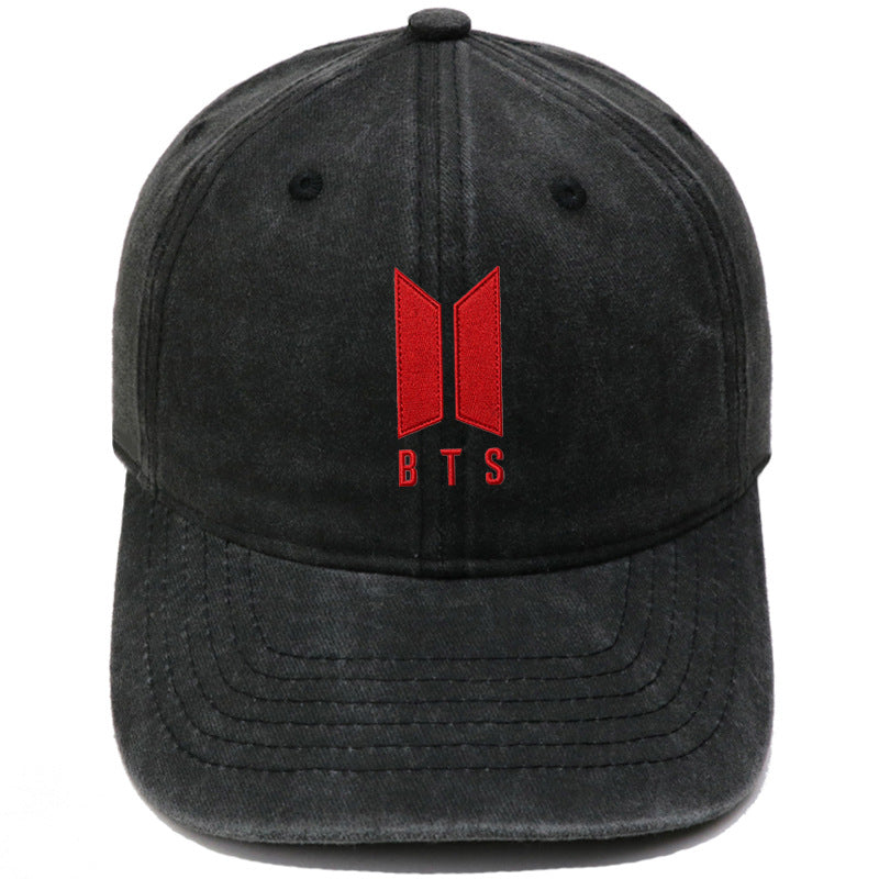BANGTAN LOGO Embroidery Washed Cap
