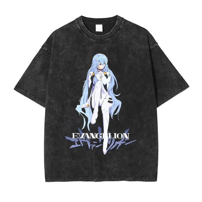 Vintage Washed Anime EVA T-shirt