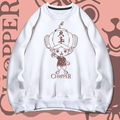 Casual Chopper Pattern Crew Neck Sweatshirt