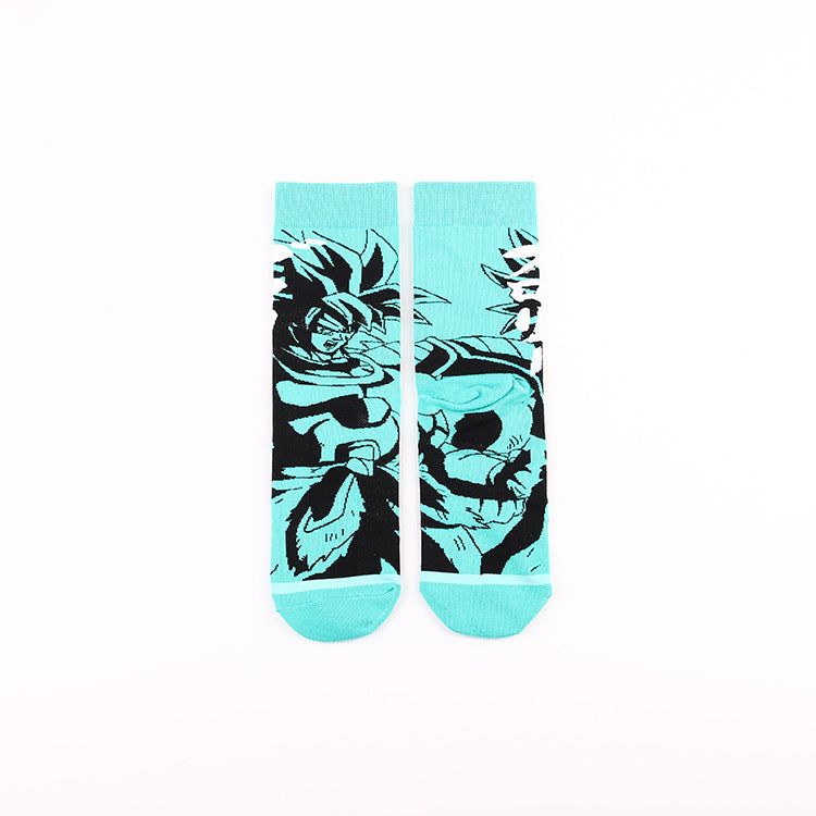 Cartoon Anime Cotton Medium Tube Socks