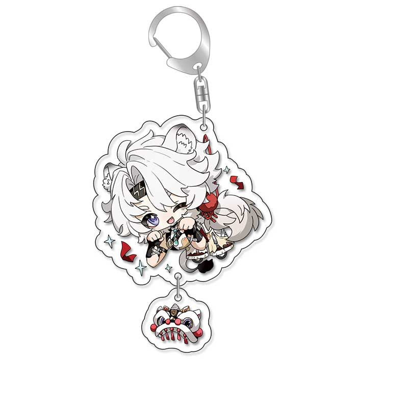 Double-sided Game Keychain Pendant