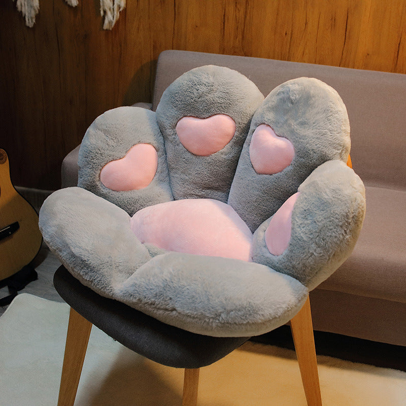 3 Different Colors Cute Cat Paw Back Pillows