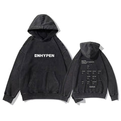 Trendy Kpop Manifesto Retro Washed Hoodie