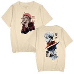 Unisex Cool Anime Loose Pullover Short-sleeved T-shirt