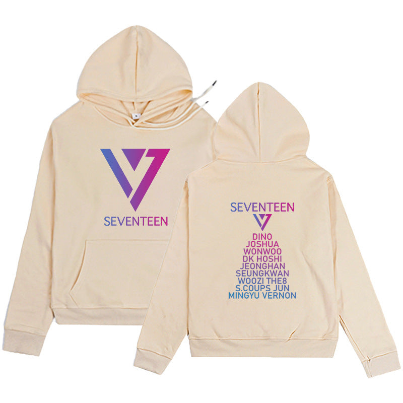 Trendy Kpop Logo Printed Casual Hoodie
