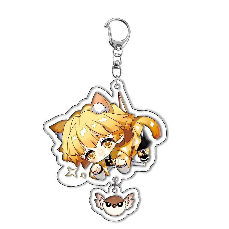 Tanjiro Acrylic Double-sided Keychain