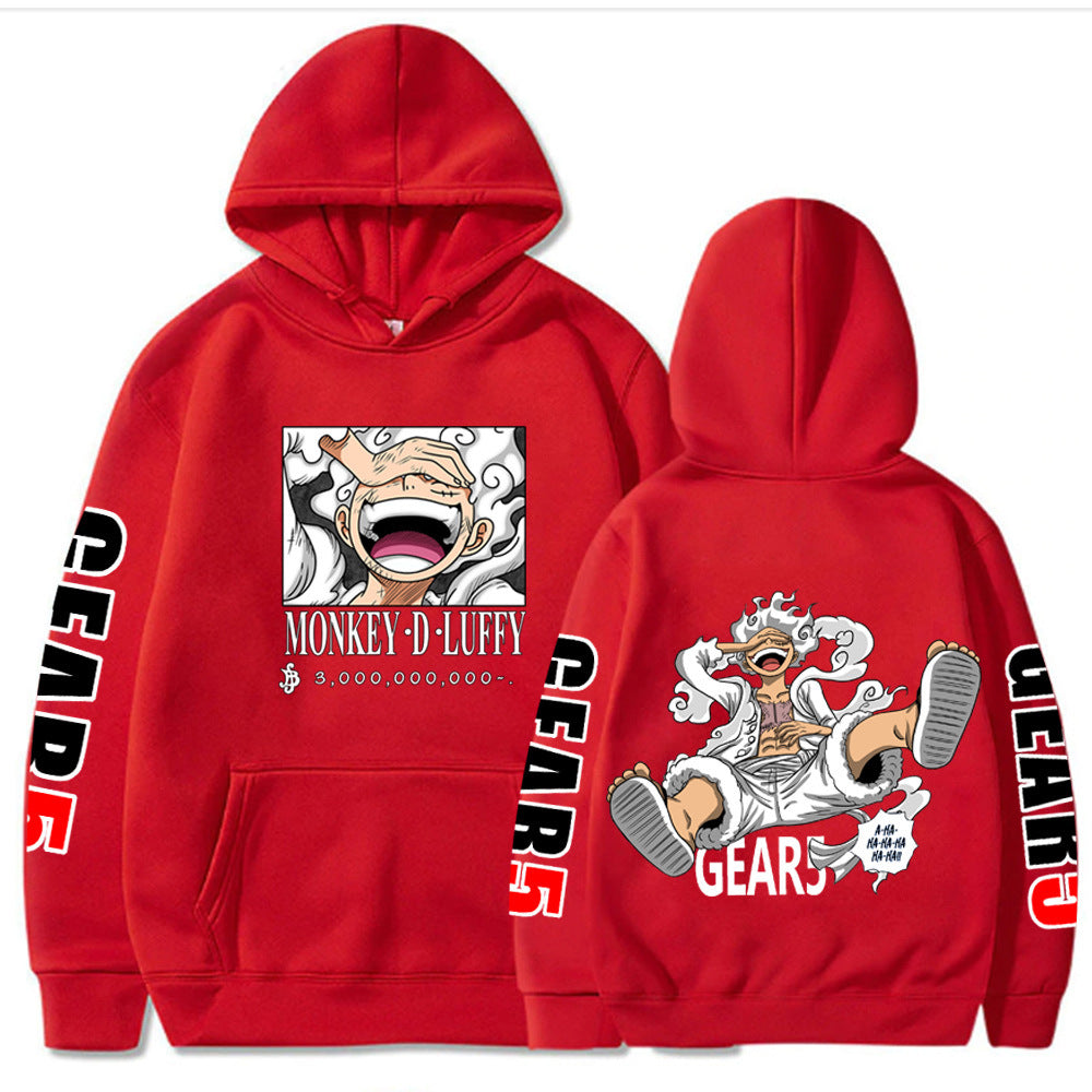 Unisex Gear 5 Luffy Graphic Print Loose Hoodie