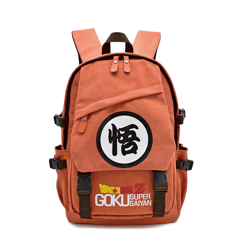 Trendy Anime Canvas Backpack