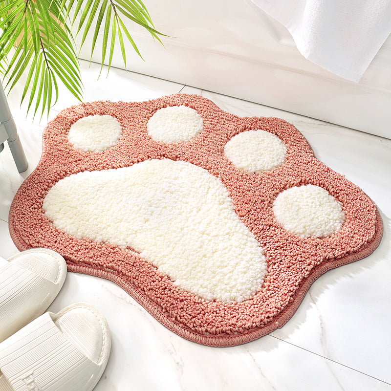 Cartoon Cat Feet Quick-drying Foot Mat